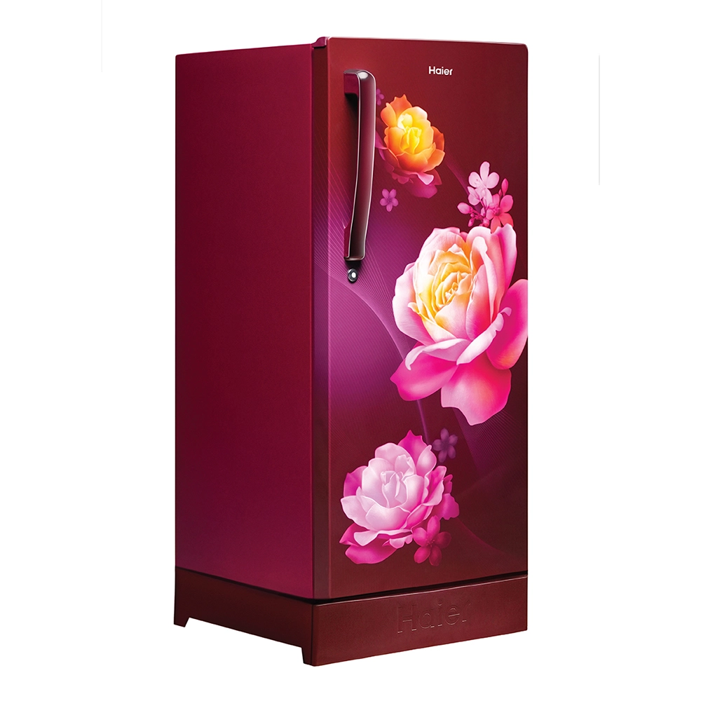 Haier 190L 2 Star Direct Cool Single Door Refrigerator with Toughened Glass Shelf - HRD-2102PRN-P